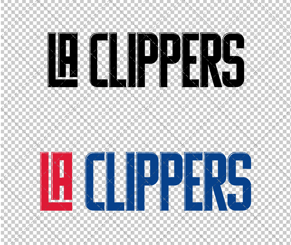Los Angeles Clippers Wordmark 2018, Svg, Dxf, Eps, Png - SvgShopArt