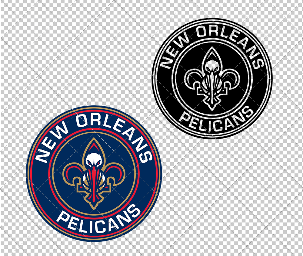New Orleans Pelicans Circle 2013 003, Svg, Dxf, Eps, Png - SvgShopArt