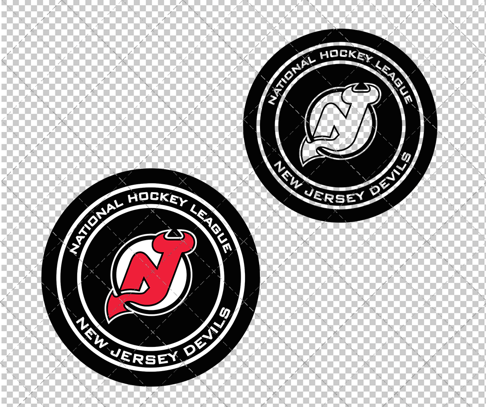 New Jersey Devils Circle 1999 003, Svg, Dxf, Eps, Png - SvgShopArt