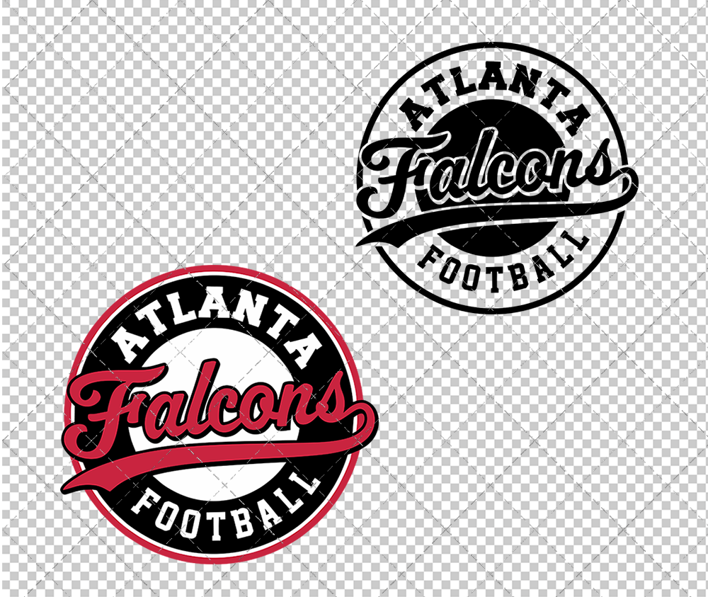 Atlanta Falcons Circle 2003 004, Svg, Dxf, Eps, Png - SvgShopArt