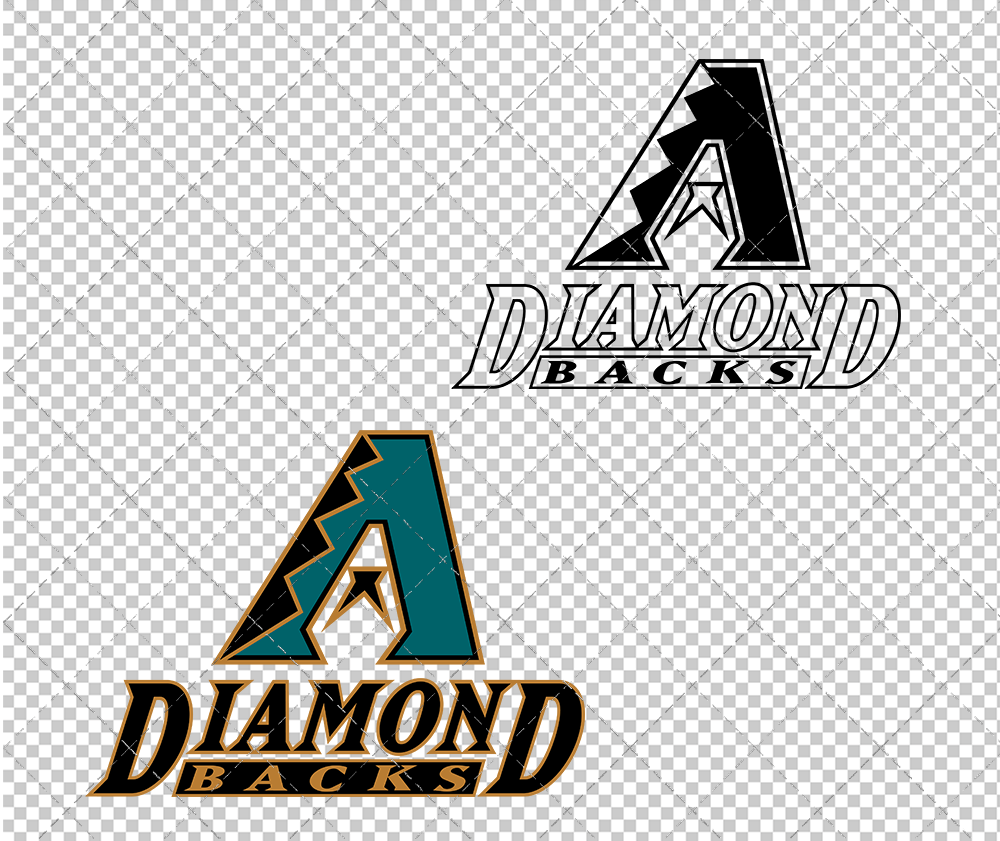 Arizona Diamondbacks Secondary 1998, Svg, Dxf, Eps, Png - SvgShopArt