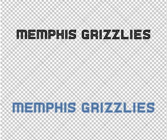 Memphis Grizzlies Wordmark 2018 004, Svg, Dxf, Eps, Png - SvgShopArt