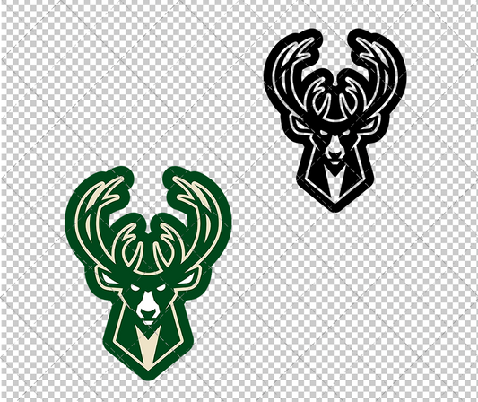 Milwaukee Bucks Concept 2015 002, Svg, Dxf, Eps, Png - SvgShopArt