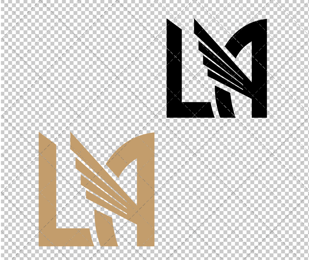 Los Angeles FC Alternate 2018 002, Svg, Dxf, Eps, Png - SvgShopArt