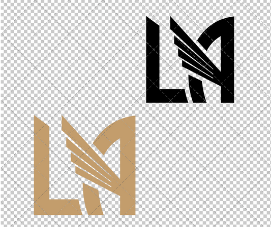 Los Angeles FC Alternate 2018 002, Svg, Dxf, Eps, Png - SvgShopArt