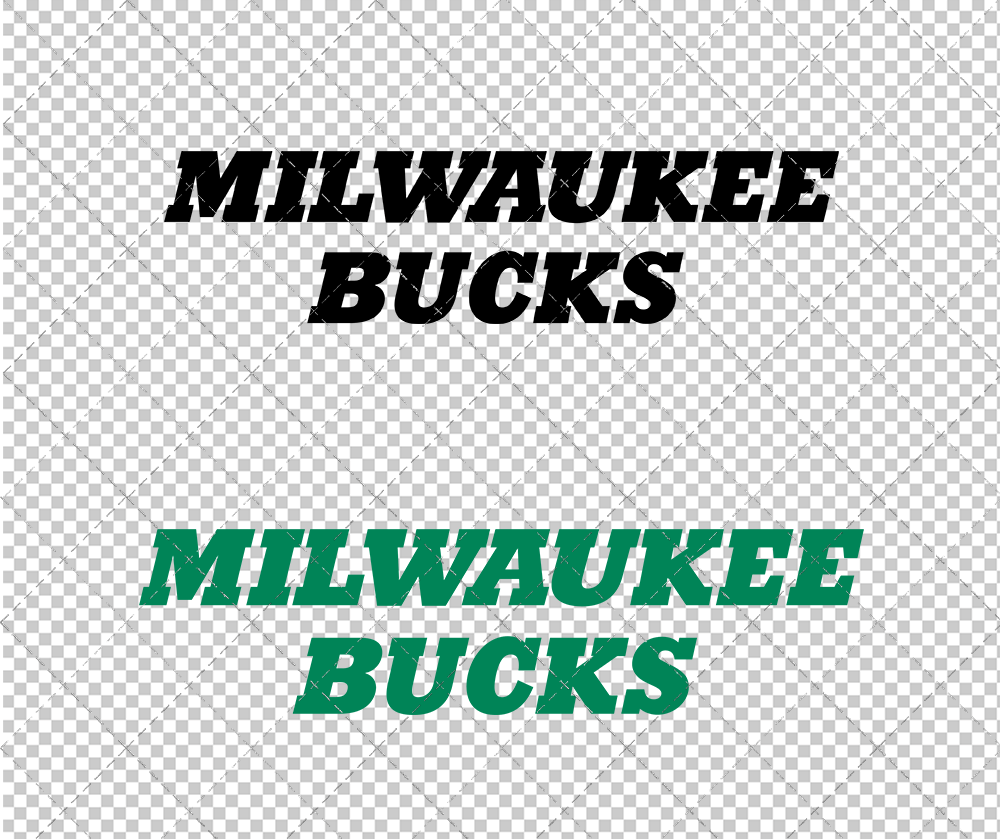 Milwaukee Bucks Wordmark 1968, Svg, Dxf, Eps, Png - SvgShopArt