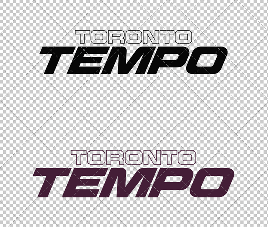 Toronto Tempo Wordmark 2026 007, Svg, Dxf, Eps, Png - SvgShopArt