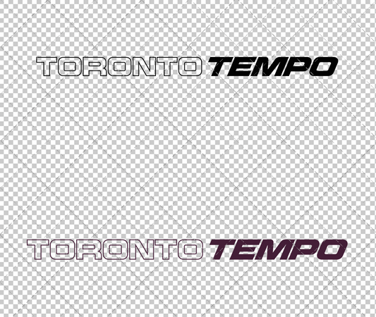 Toronto Tempo Wordmark 2026 009, Svg, Dxf, Eps, Png - SvgShopArt