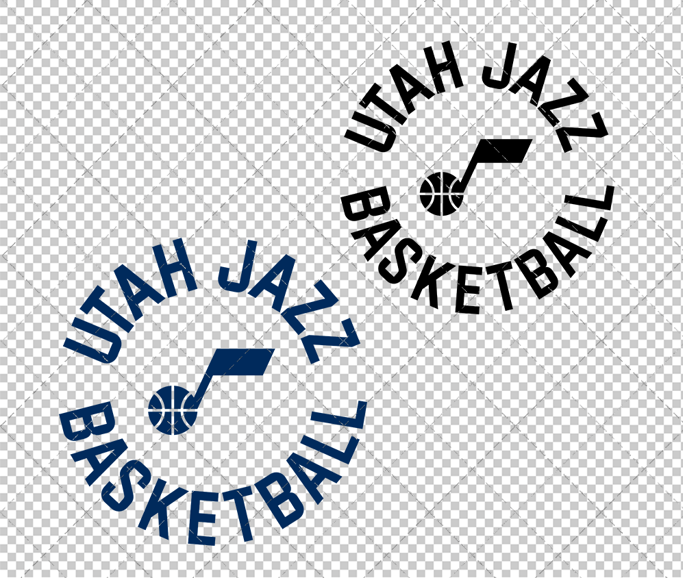 Utah Jazz Alternate 2022 003, Svg, Dxf, Eps, Png - SvgShopArt