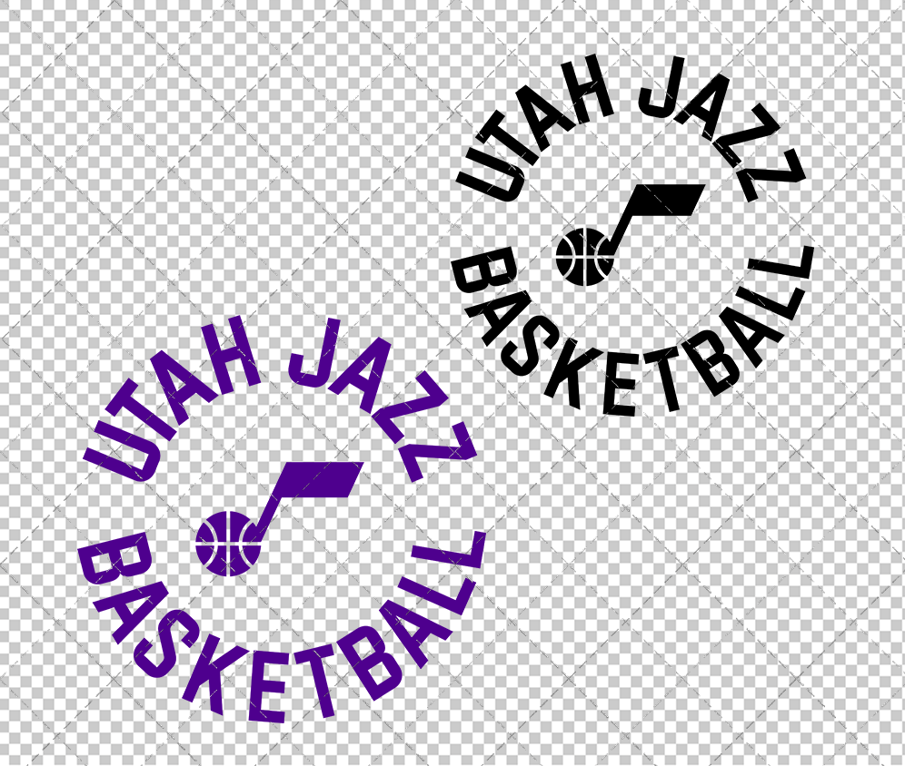 Utah Jazz Alternate 2025 002, Svg, Dxf, Eps, Png - SvgShopArt