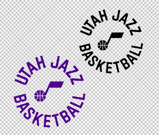 Utah Jazz Alternate 2025 002, Svg, Dxf, Eps, Png - SvgShopArt