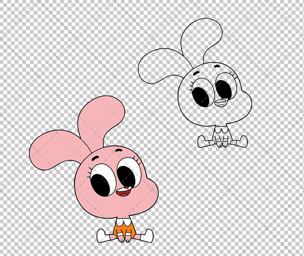Anais Watterson - The Amazing World of Gumball 002, Svg, Dxf, Eps, Png - SvgShopArt