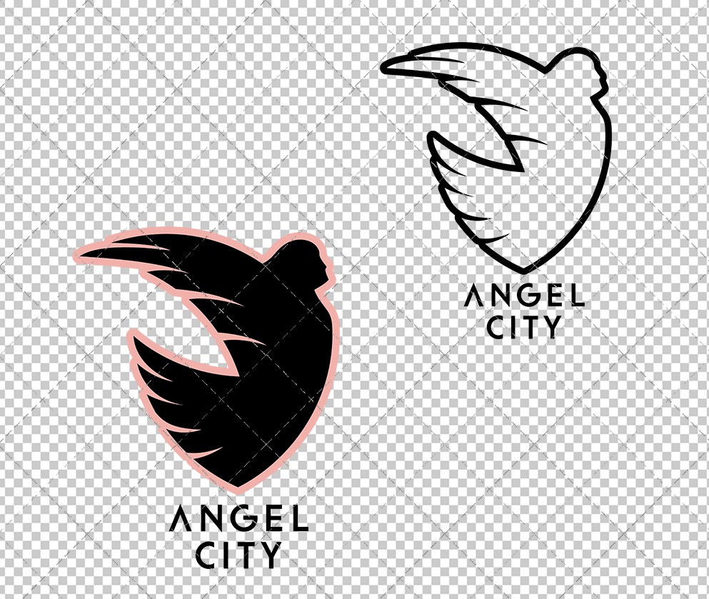Angel City FC Alternate 2022 002, Svg, Dxf, Eps, Png
