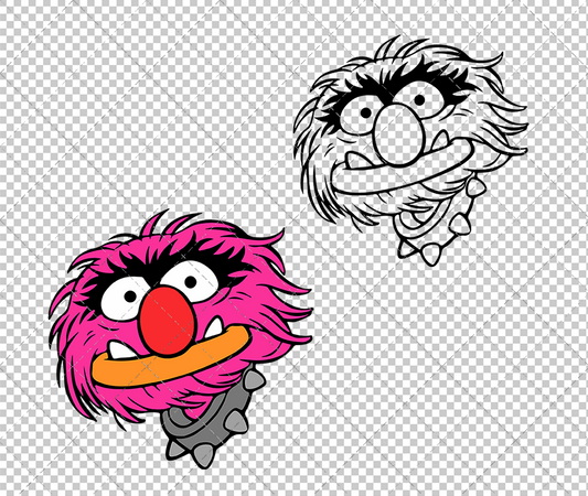 Animal - The Muppet 002, Svg, Dxf, Eps, Png - SvgShopArt