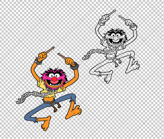 Animal - The Muppet 004, Svg, Dxf, Eps, Png - SvgShopArt