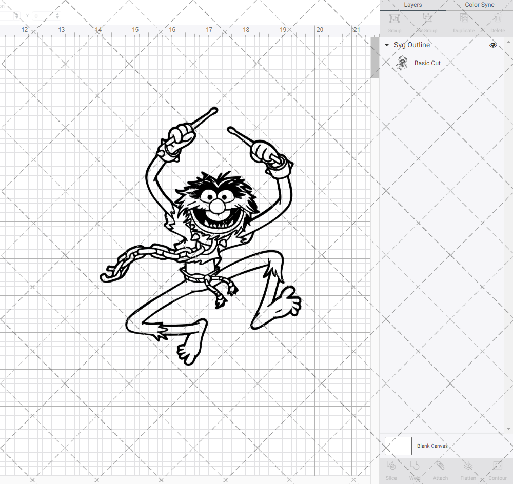 Animal - The Muppet 004, Svg, Dxf, Eps, Png - SvgShopArt