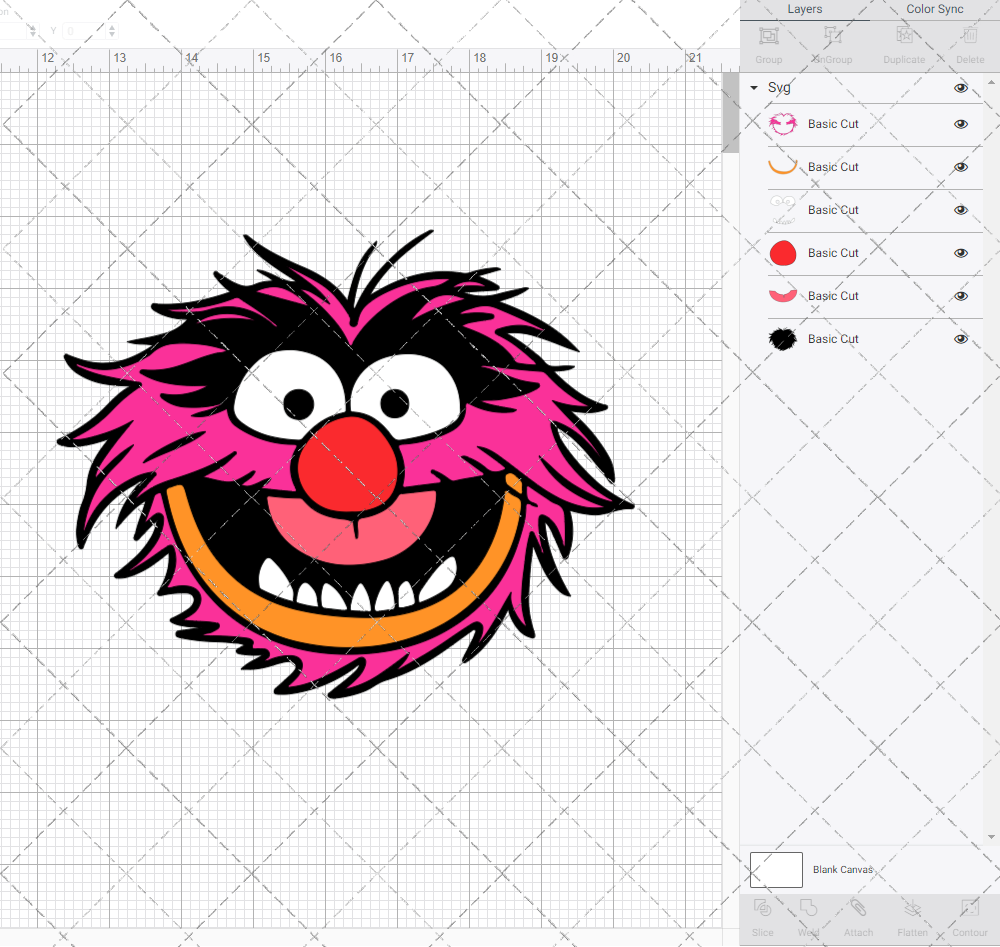 Animal - The Muppet, Svg, Dxf, Eps, Png - SvgShopArt