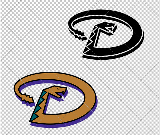 Arizona Diamondbacks Alternate 1999, Svg, Dxf, Eps, Png - SvgShopArt