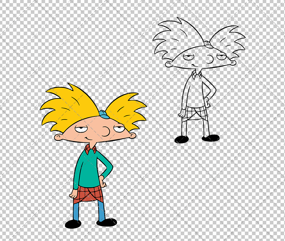 Arnold Shortman - Hey Arnold, Svg, Dxf, Eps, Png - SvgShopArt