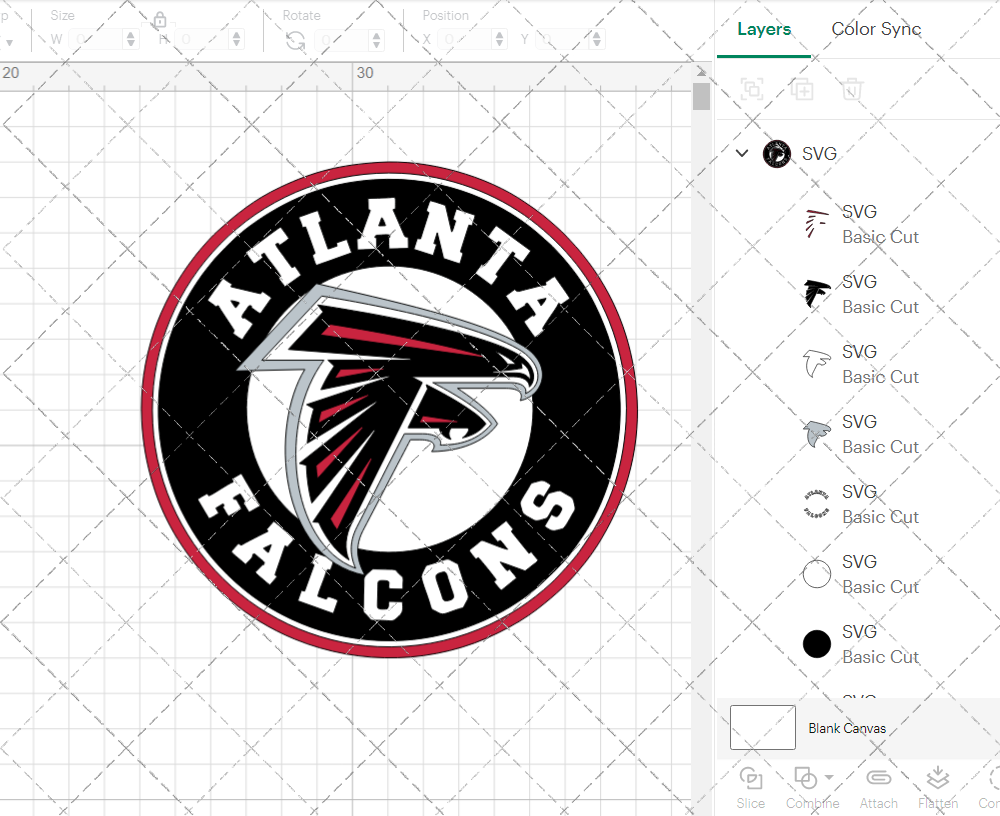 Atlanta Falcons Circle 2003 003, Svg, Dxf, Eps, Png - SvgShopArt