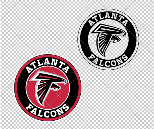 Atlanta Falcons Circle 2003, Svg, Dxf, Eps, Png - SvgShopArt