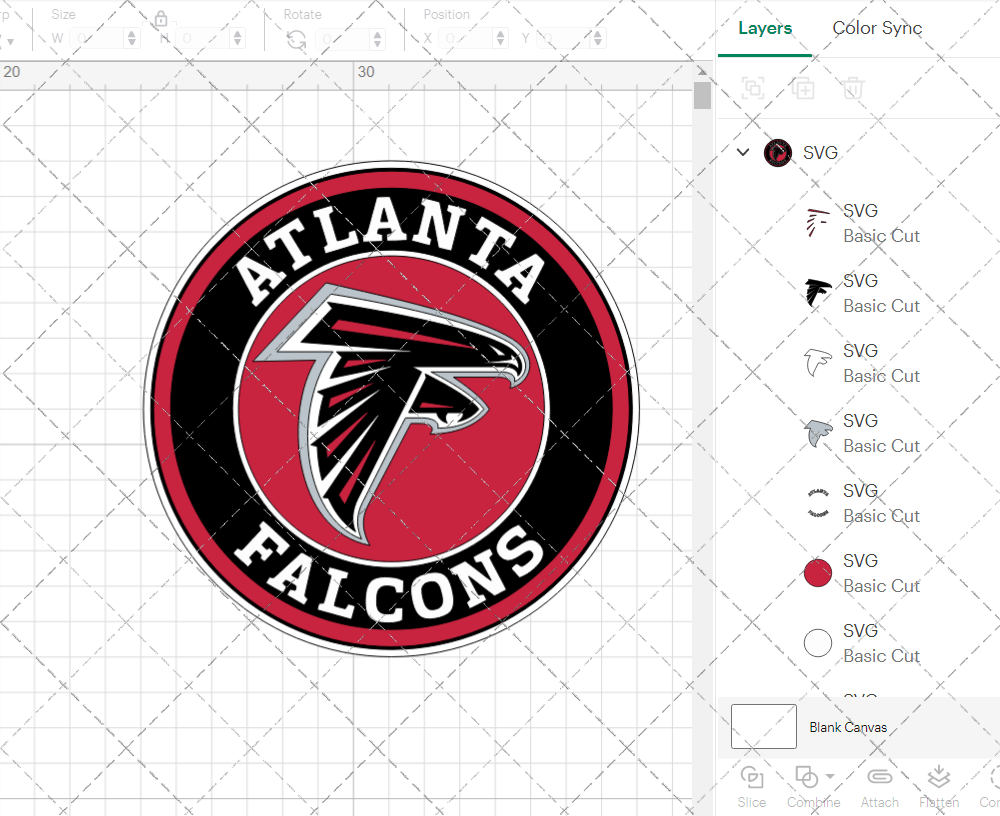 Atlanta Falcons Circle 2003, Svg, Dxf, Eps, Png - SvgShopArt