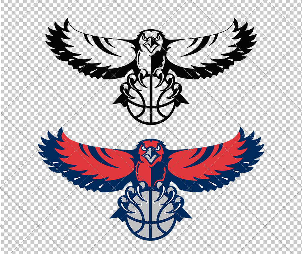 Atlanta Hawks Alternate 2007, Svg, Dxf, Eps, Png - SvgShopArt