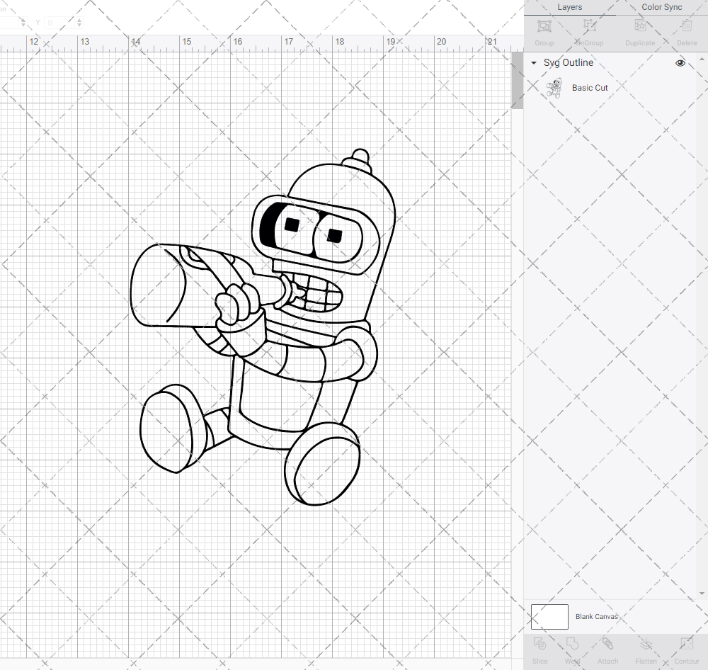 Baby Bender - Futurama, Svg, Dxf, Eps, Png - SvgShopArt