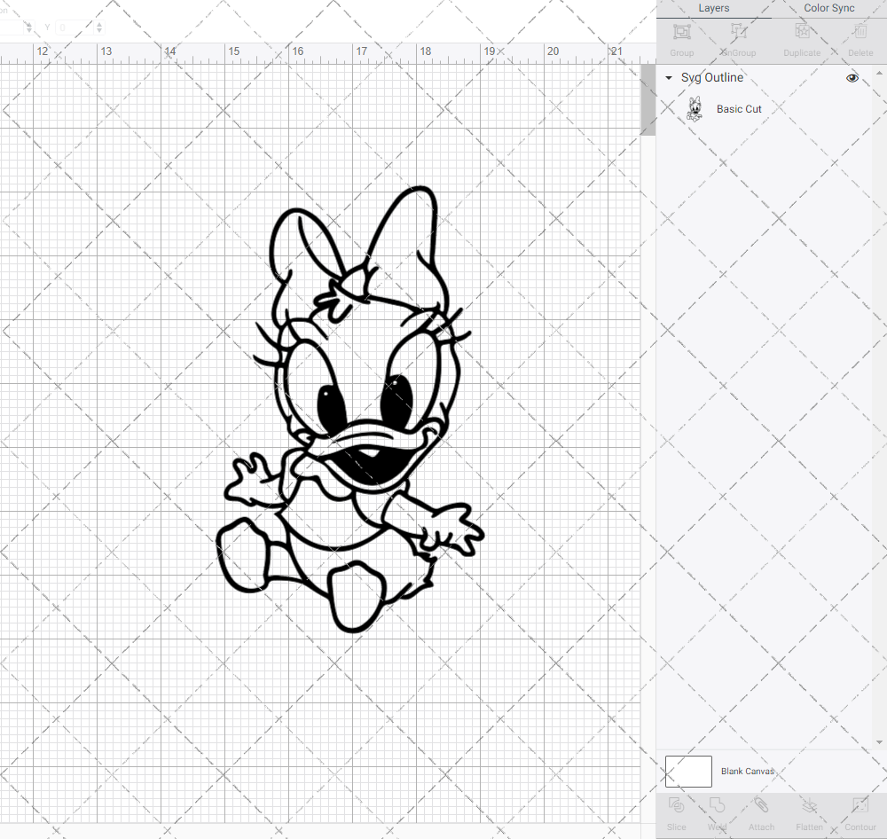 Baby Daisy Duck, Svg, Dxf, Eps, Png - SvgShopArt