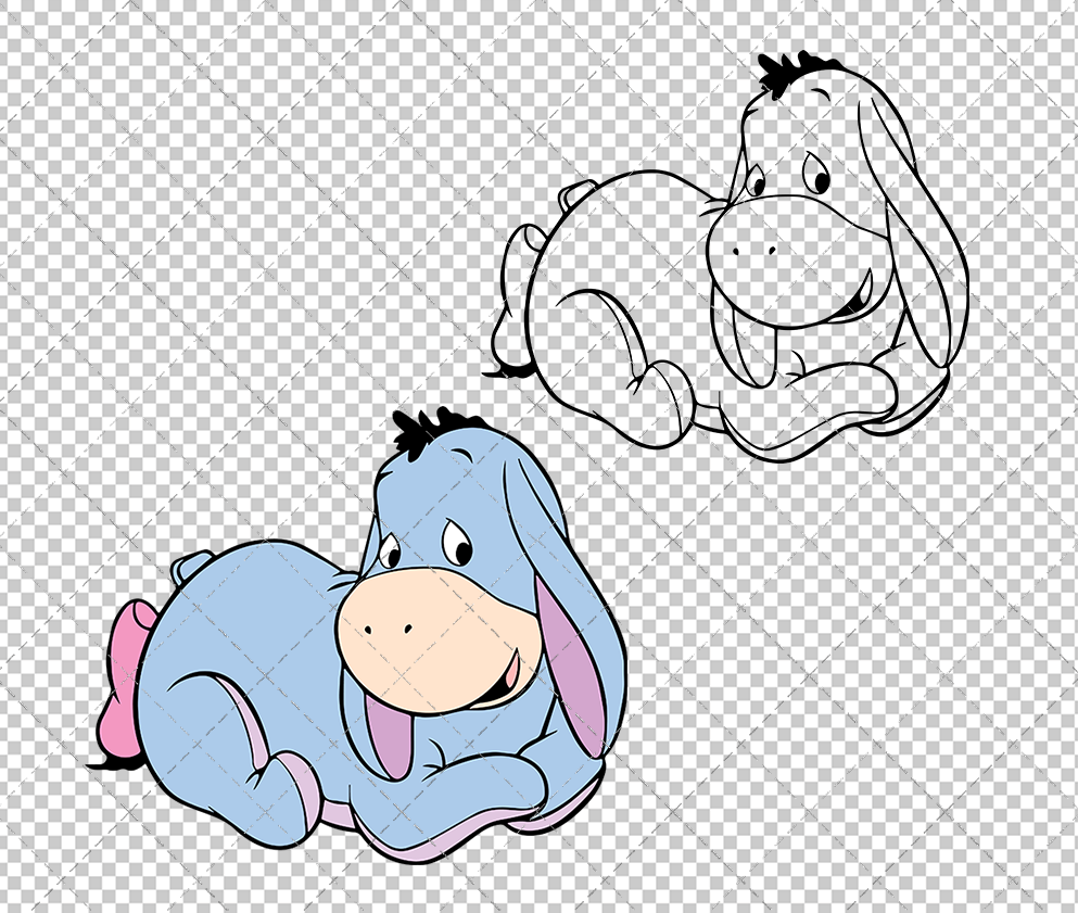 Baby Eeyore - Winnie The Pooh 003, Svg, Dxf, Eps, Png - SvgShopArt