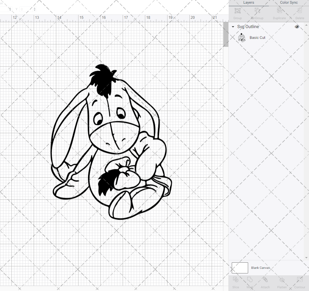 Baby Eeyore - Winnie The Pooh, Svg, Dxf, Eps, Png - SvgShopArt