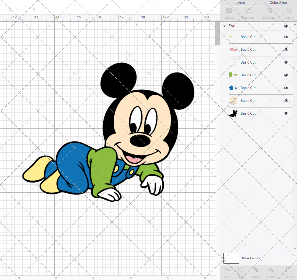 Baby Mickey Mouse 002, Svg, Dxf, Eps, Png - SvgShopArt