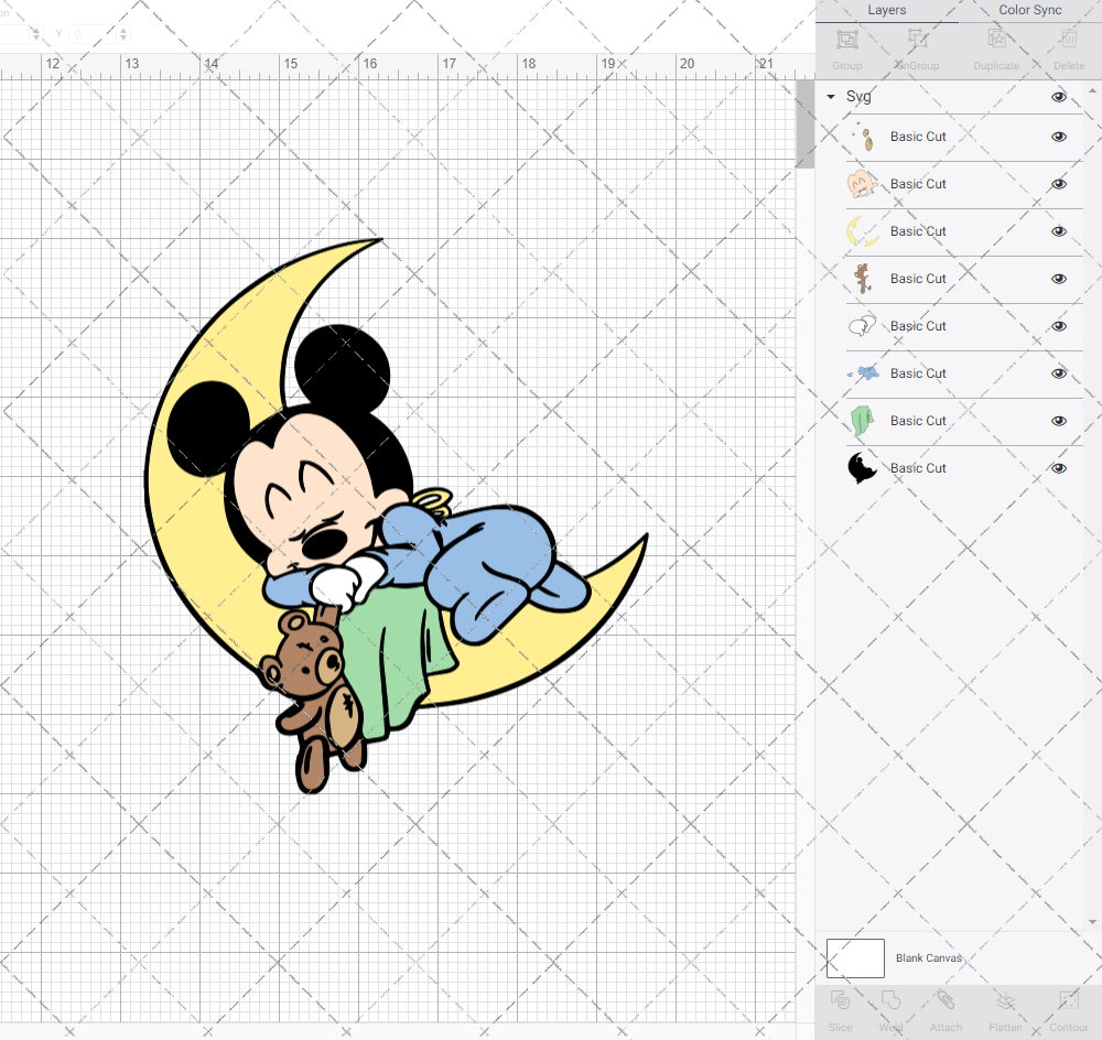 Baby Mickey Mouse 004, Svg, Dxf, Eps, Png - SvgShopArt