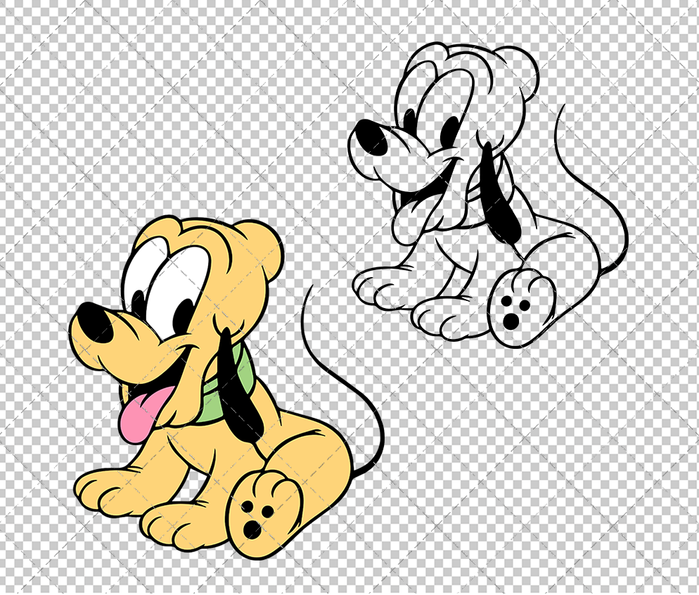 Baby Pluto, Svg, Dxf, Eps, Png - SvgShopArt
