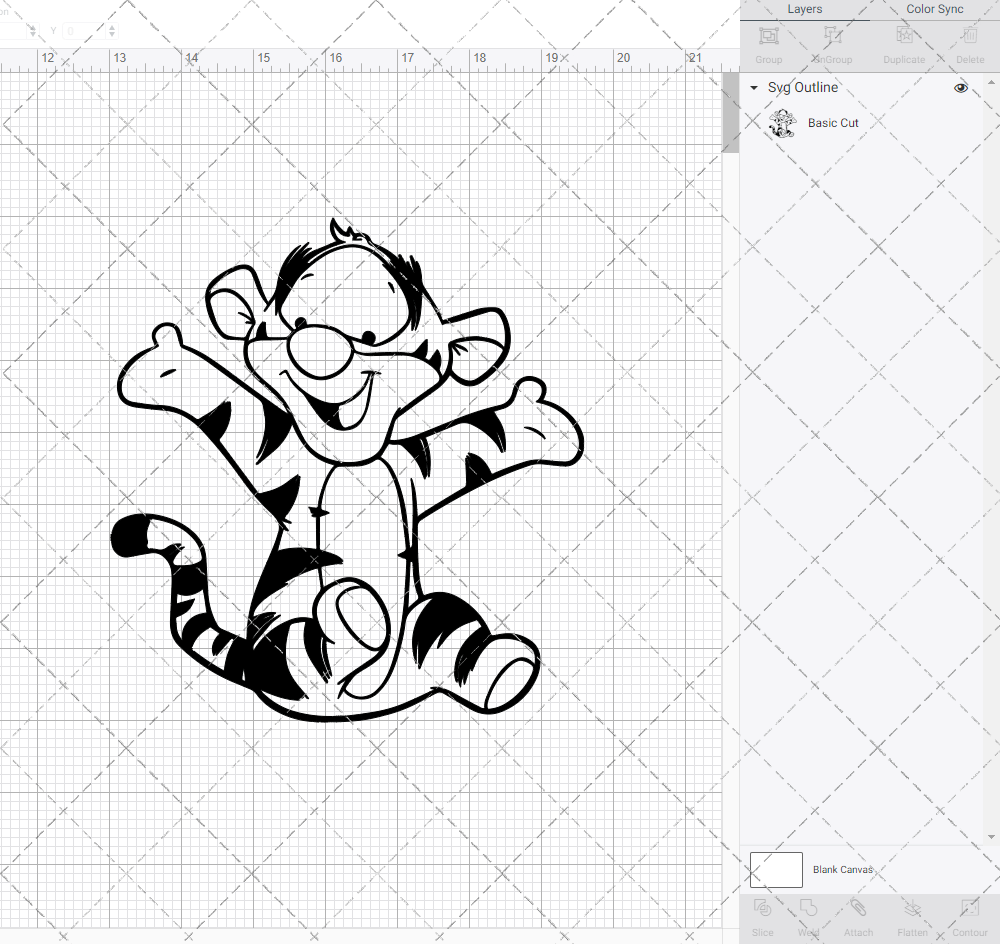 Baby Tigger - Winnie The Pooh 003, Svg, Dxf, Eps, Png - SvgShopArt