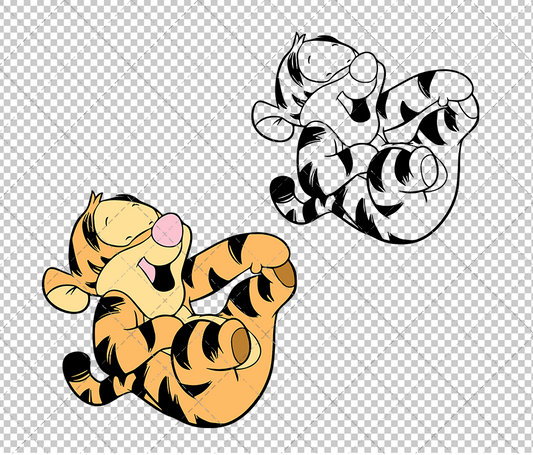 Baby Tigger - Winnie The Pooh 004, Svg, Dxf, Eps, Png - SvgShopArt