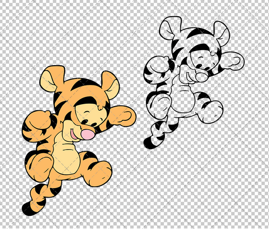Baby Tigger - Winnie The Pooh, Svg, Dxf, Eps - SvgShopArt