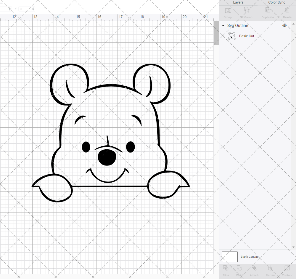 Baby Winnie The Pooh 004, Svg, Dxf, Eps, Png - SvgShopArt