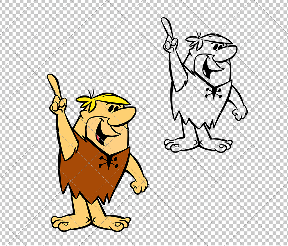 Barney Rubble - The Flintstones, Svg, Dxf, Eps, Png - SvgShopArt