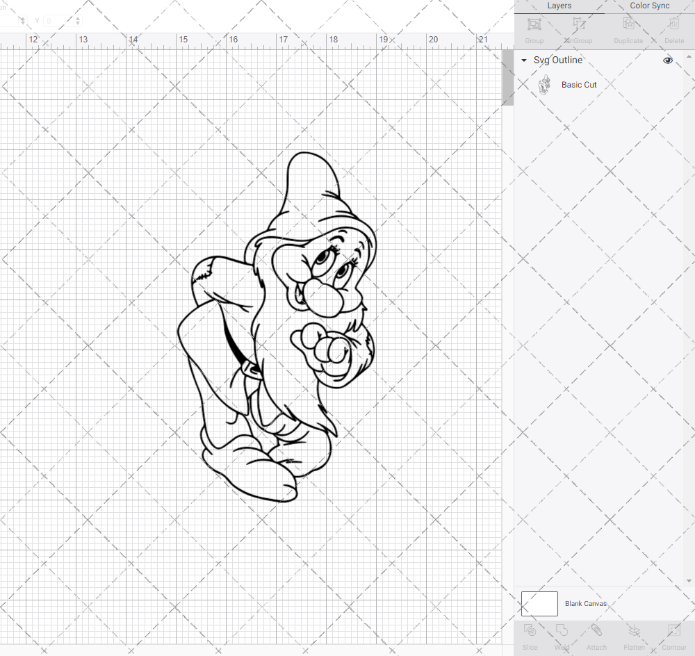 Bashful - Snow White, Svg, Dxf, Eps, Png - SvgShopArt