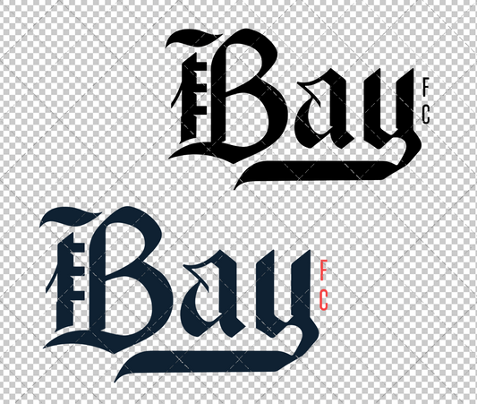 Bay FC Wordmark 2003, Svg, Dxf, Eps, Png