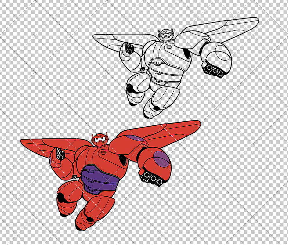Baymax Mech - Big Hero 002, Svg, Dxf, Eps, Png - SvgShopArt