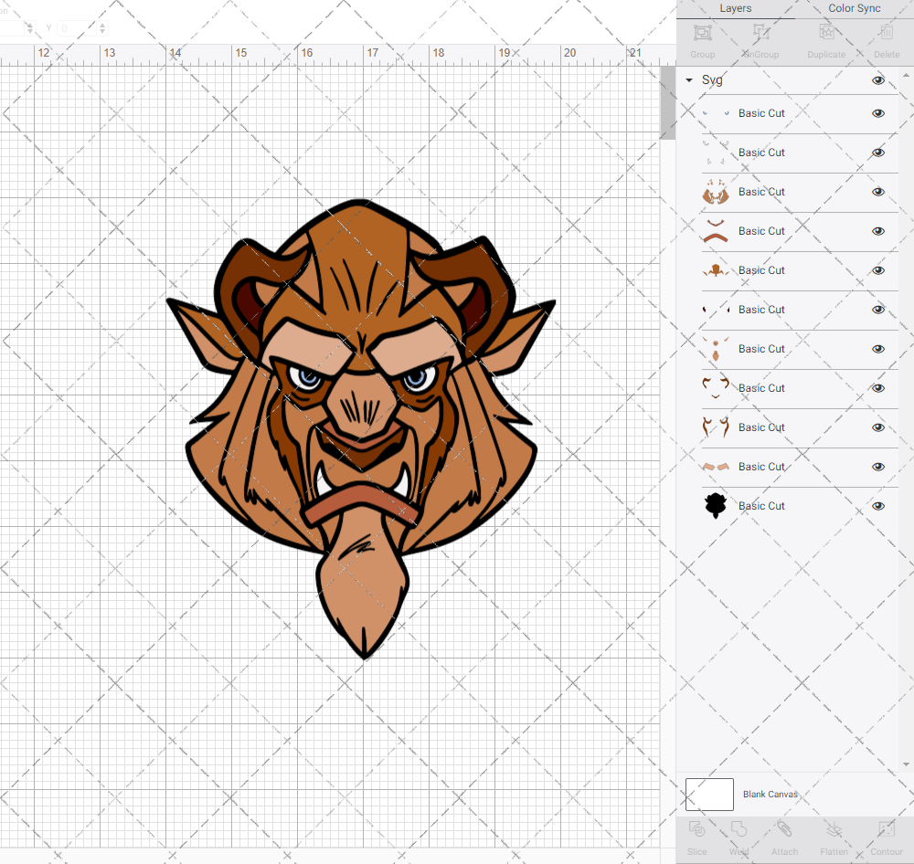Beast - Beauty and the Beast, Svg, Dxf, Eps, Png - SvgShopArt