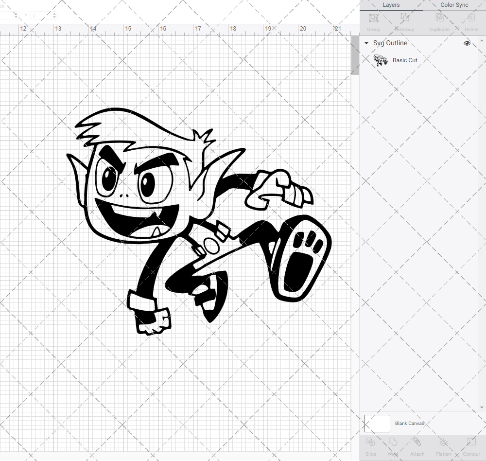 Beast Boy - Teen Titans Go 002, Svg, Dxf, Eps, Png - SvgShopArt