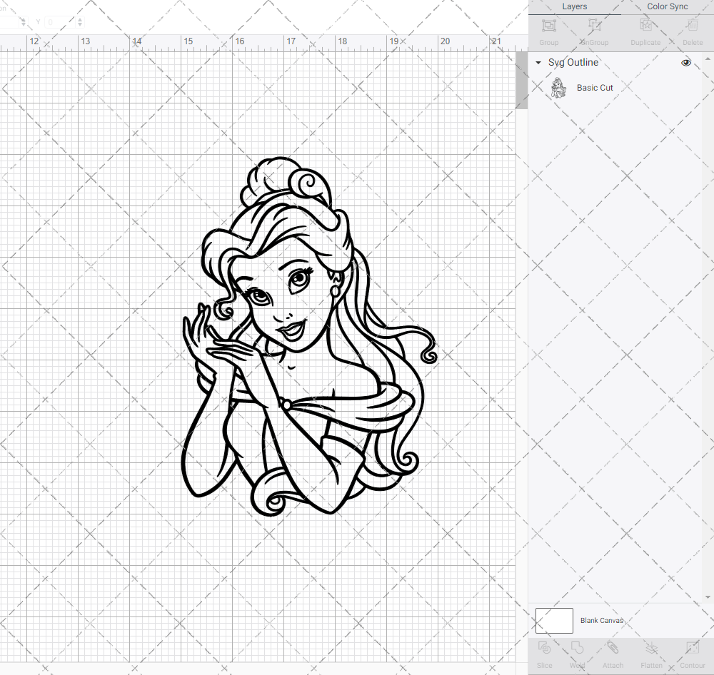 Belle - Beauty and the Beast, Svg, Dxf, Eps, Png - SvgShopArt
