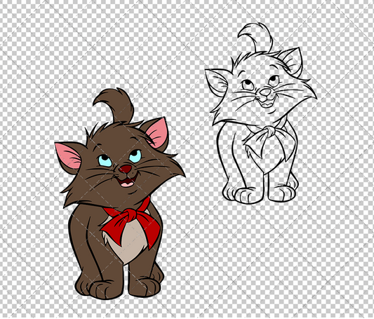 Berlioz - The Aristocats, Svg, Dxf, Eps, Png - SvgShopArt