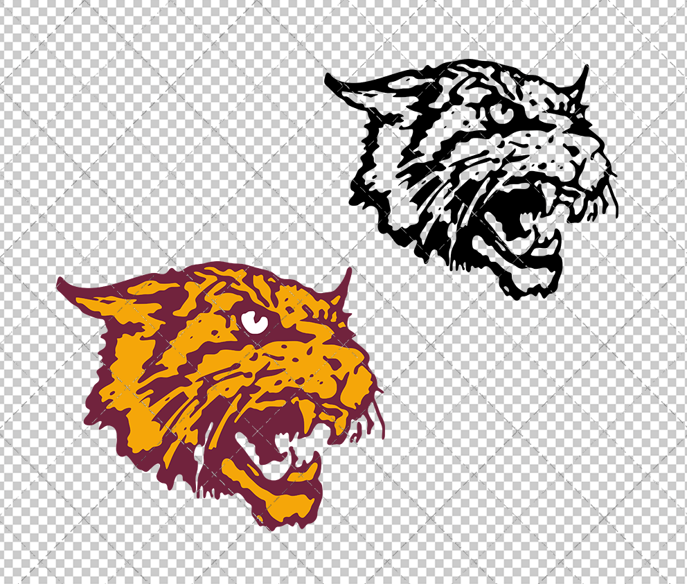 Bethune-Cookman Wildcats Alternate 2000, Svg, Dxf, Eps, Png