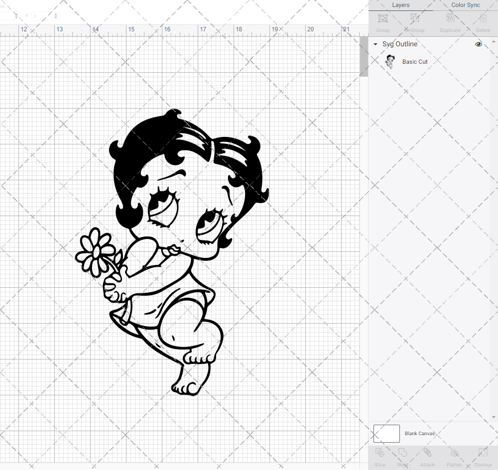 Betty Boop Baby, Svg, Dxf, Eps, Png - SvgShopArt