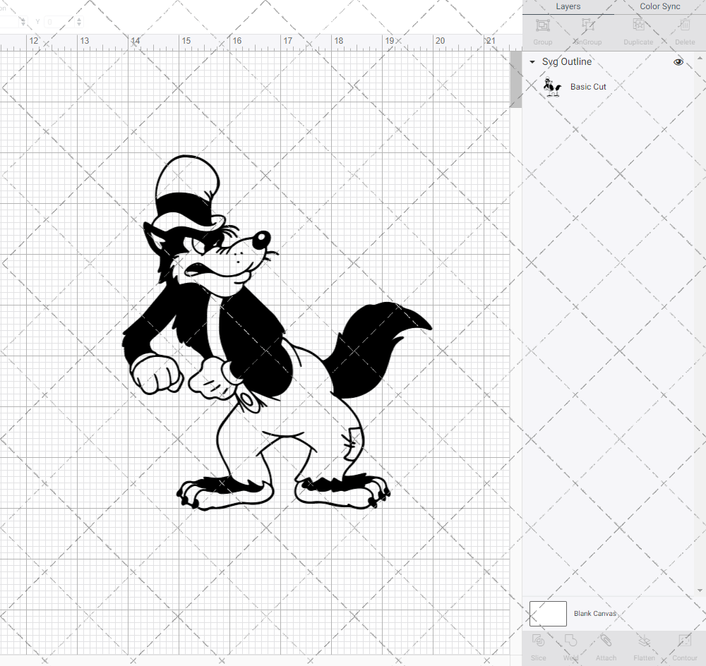 Big Bad Wolf, Svg, Dxf, Eps, Png - SvgShopArt
