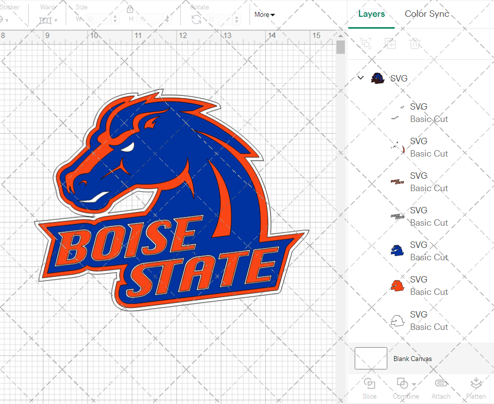 Boise State Broncos Alternate 2002 003, Svg, Dxf, Eps, Png 003